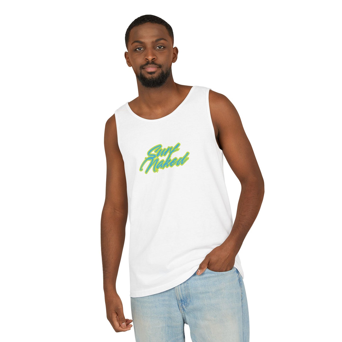90s Surfer Tank Top White