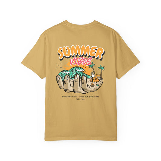 Summer Vibes Tee Mustard