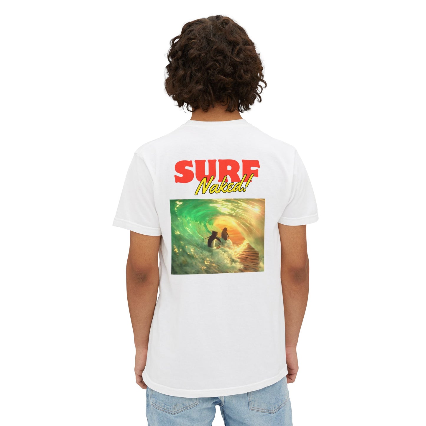 Surf's Up Pocket Tee White